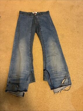 Junya Watanabe Blue Levi's Edition Garment Treated W Name Jeans